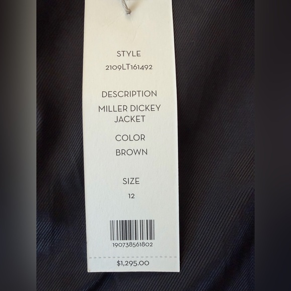 Veronica Beard
Miller Leather Dickey Jacket
NWT
SIZE 12 - Picture 15 of 15